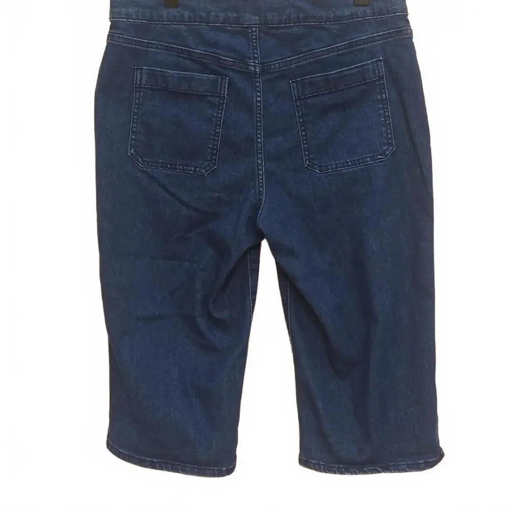 CODE BLEU Women's Denim Capri Pants - Classic Blue - Picture 4 of 11
